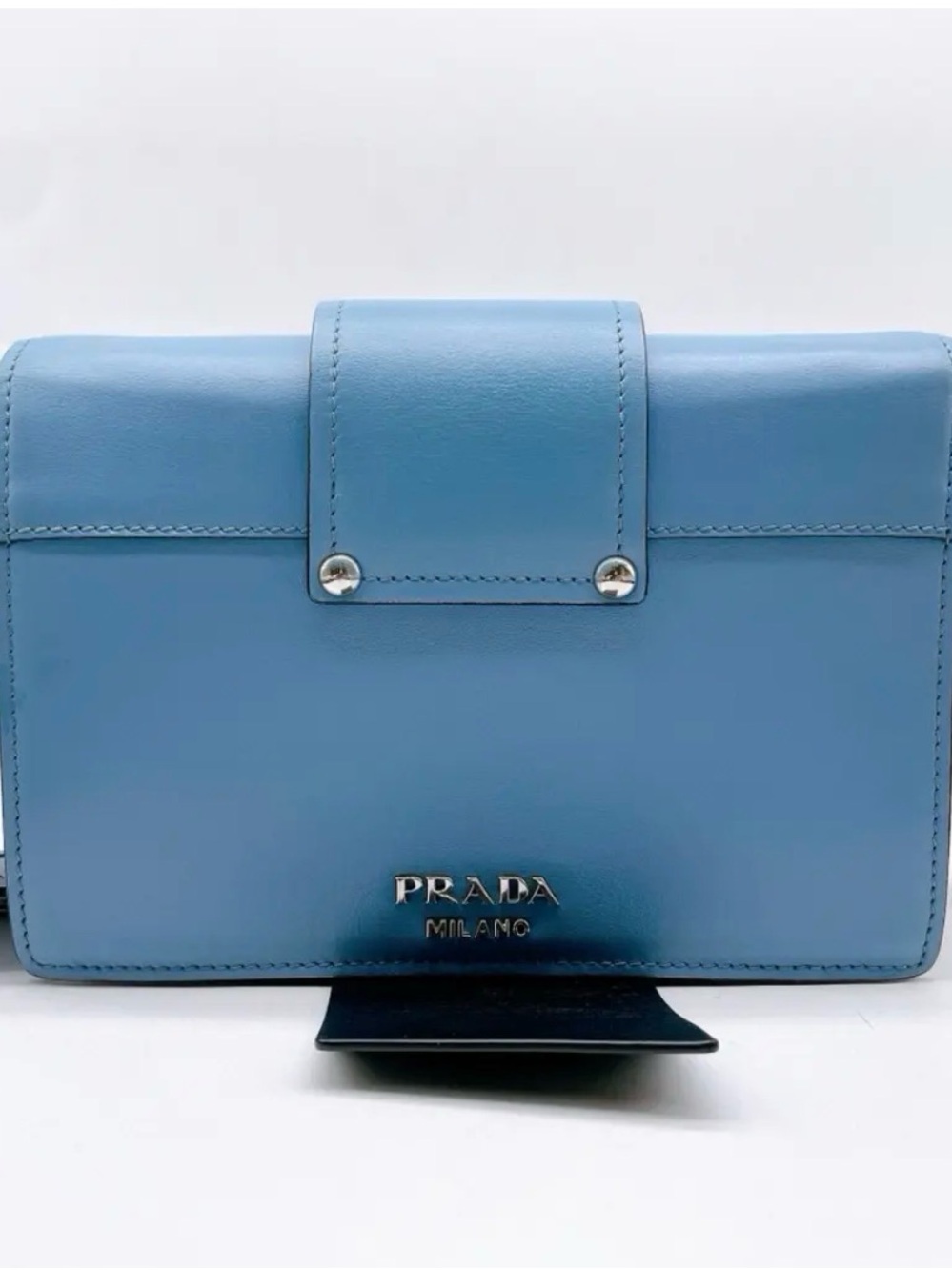 ✨💎LIKE NEW💎✨PRADA RIBBON GEOMETRIC CITY BAG W/DUSTY - Picture 8 of 11